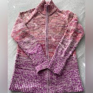 Eddie Bauer size small full zip mock neck sweater